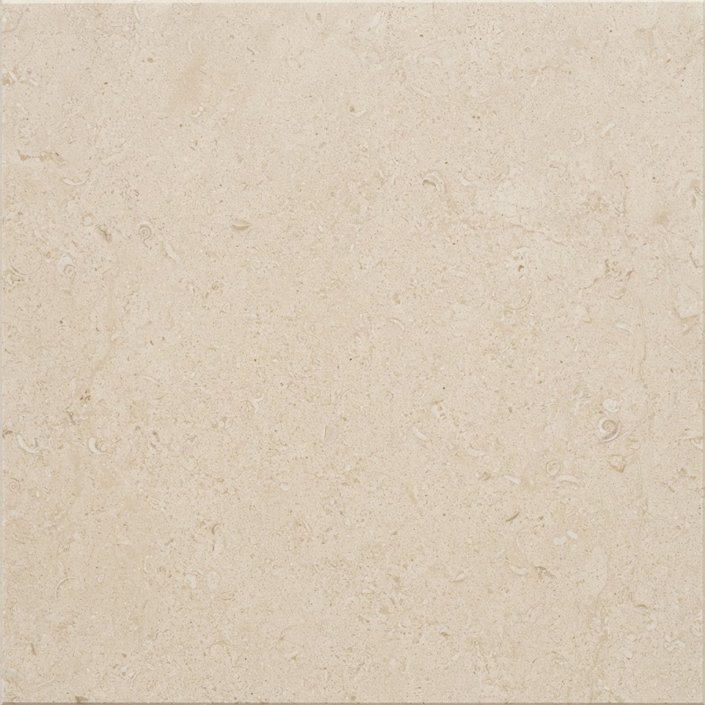 Moca Cream limestone slab in a warm neutral beige tone